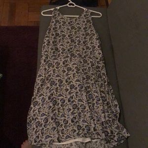 Black and blue floral sundress